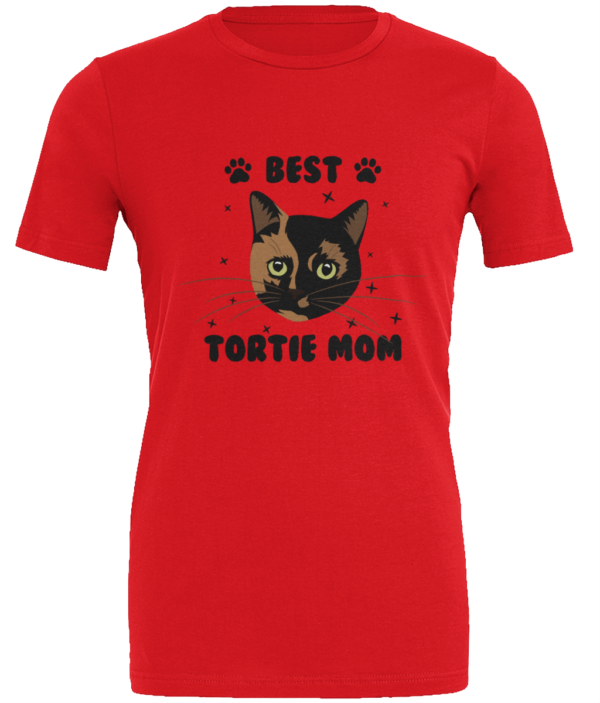 Best Tortie Mom Red T-Shirt